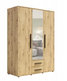 szafa-3d-garderoba-150cm-kaszmir-biala-czarna-dab-artisan-makson-gb