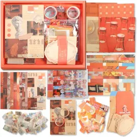 zestaw-do-scrapbookingu-libershine-vintage-estetyczny-dziennik-notatnik-diy