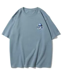 koszulka-oversize-chill-vibes-grzyb-minimalistyczna-niebieska-m