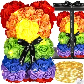 mis-z-platkow-roz-kolorowych-25-cm-rose-bear-z-lampkami-led-bialy-cieply