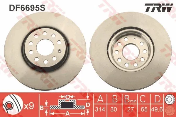 tarcza-hamulcowa-df6695s-trw