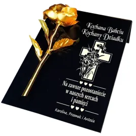 znicz-dekoracja-na-grob-grawerowana-podstawka-cmentarz-roza-dla-dziadkow