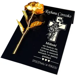 znicz-dekoracja-na-grob-grawerowana-podstawka-cmentarz-roza-dla-corki