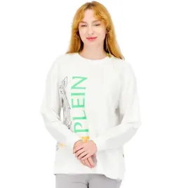 bluza-damska-plein-sport-c-neck-bawelniana-biala-z-duzym-logotypem