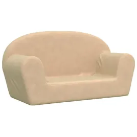 sofa-dla-dzieci-2-os-kremowa-miekki-plusz