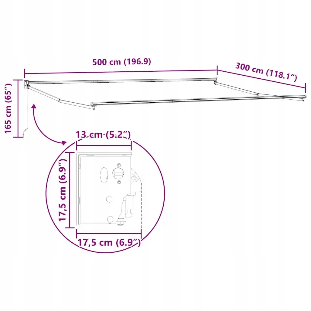 markiza-bialy-5-x-3-m-metal