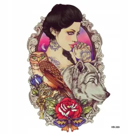 tatuaze-tymczasowe-tattoo-3d-super-jakosc-20x15-kobieta-wilk-sowa-kwiaty