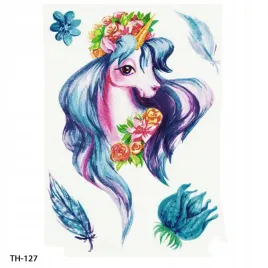 tatuaz-tymczasowy-tattoo-3d-konie-jednorozec-dla-dzieci