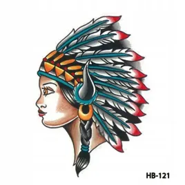 tatuaze-tymczasowe-tattoo-3d-wzory-indianka