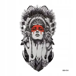 tatuaze-tymczasowe-tattoo-3d-wzory-indianka