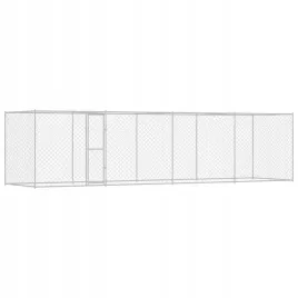 klatka-dla-psa-srebrny-800-x-200-x-256-cm-stal-galwanizowana