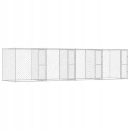 klatka-dla-psa-srebrny-800-x-200-x-200-cm-stal-galwanizowana