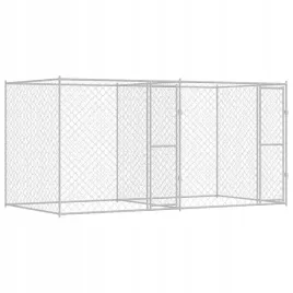 klatka-dla-psa-srebrny-400-x-200-x-200-cm-stal-galwanizowana