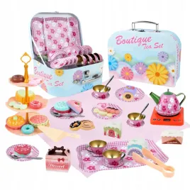 metalowy-zestaw-do-herbaty-dzbanek-filizanki-tacka-slodycze-kocyk-walizka