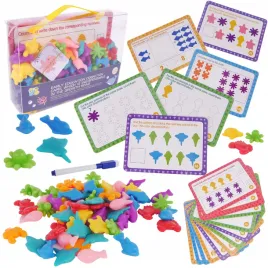 montessori-sortowanie-nauka-liczenia-logiki-myslenia-karty-gra-ukladanka