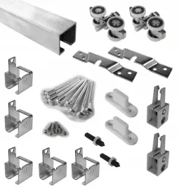 Zdjęcie produktu System przesuwny do 100kg komplet okuć 240cm + 5 klamr bocznych