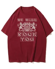 koszulka-oversize-queen-we-will-rock-you-muzyka-koncert-bordowy-m