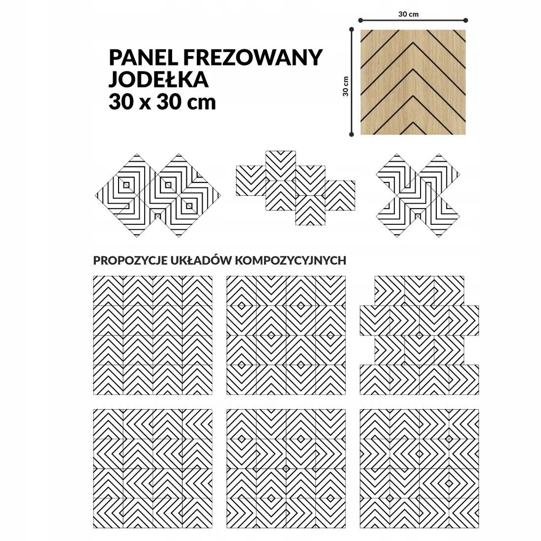 panel-scienny-mdf-frezowany-jodelka-30x30-cm-stan-nowy