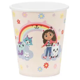 kubeczki-papierowe-koci-domek-gabi-partydeco-250-ml-6-szt