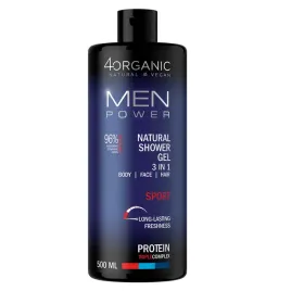4organic-men-power-naturalny-zel-pod-prysznic-3w1-sport-500ml