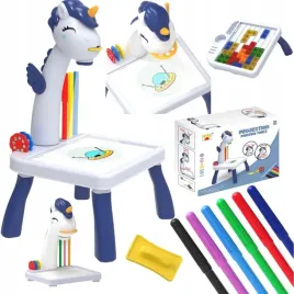 projektor-do-nauki-rysowania-rzutnik-jednorozec-stolik-flamastry-slajdy