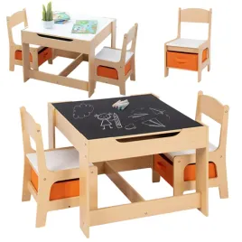 zestaw-mebli-dla-dzieci-drewniany-stoik-z-dwustronnym-blatem-dwa-krzesla
