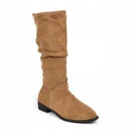 buty-damskie-kozaki-przed-kolano-wsuwane-botki-jesienne-36-brazowe