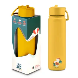 brosky-abstract-zolta-stalowa-butelka-termiczna-ze-slomka-680-ml