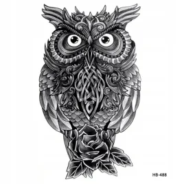 tatuaze-zmywalne-tymczasowe-tattoo-3d-sowa-tatuaz
