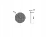 odblask-okragly-z-otworem-czerwony-fi-60mm-dob-dob33czerw-numer-katalogowy-czesci-dob33czerw