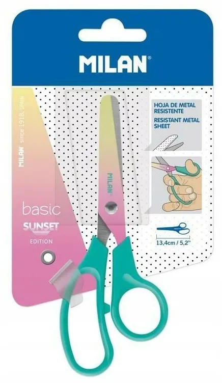 nozyczki-szkolne-basic-sunset-zielone-milan