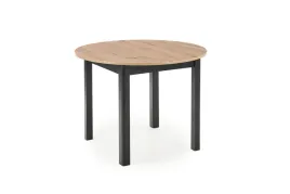 stol-okragly-rozkladany-ringo-102-142cm-dab-artisan-czarne-nogi