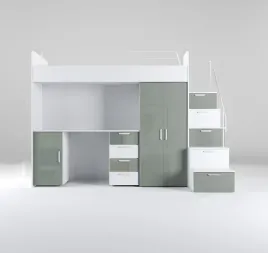 antresola-raj-4s-ze-stelazem-biurko-z-szafa-i-schodkami-mietowy-polysk