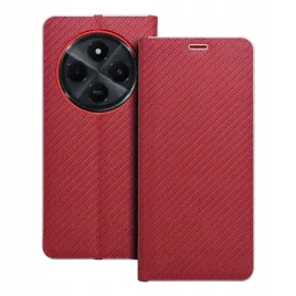 etui-z-klapka-kabura-luna-book-carbon-do-xiaomi-redmi-14c-czerwone