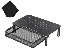 podstawka-pod-monitor-laptop-regulowana-z-szuflada-metalowa-sciereczka