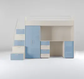 antresola-raj-4s-ze-stelazem-biurko-z-szafa-i-schodkami-niebieski-polysk