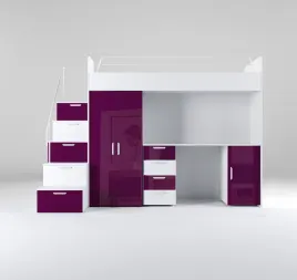 antresola-raj-4s-ze-stelazem-biurko-z-szafa-i-schodkami-fioletowy-polysk
