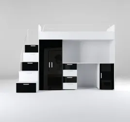 antresola-raj-4s-ze-stelazem-biurko-z-szafa-i-schodkami-czarny-polysk