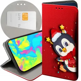 etui-z-klapka-do-alcatel-3-2019-wzory-swieta-christmas-mikolaj-pingwin-case