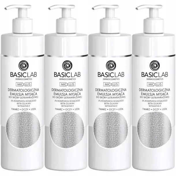 dermo-emulsja-myjaca-basiclab-skora-wrazliwa-i-delikatna-4x300ml-witamina-e