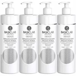 dermo-emulsja-myjaca-basiclab-skora-wrazliwa-i-delikatna-4x300ml-witamina-e