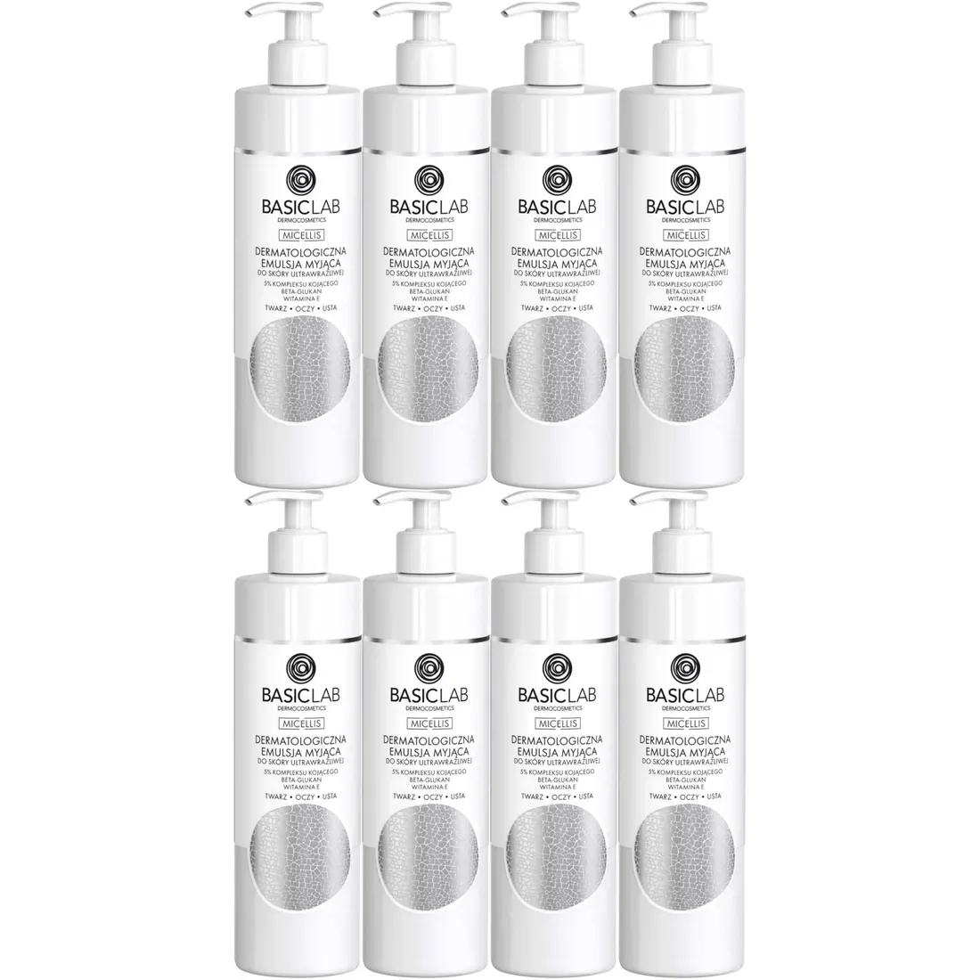 dermo-emulsja-myjaca-basiclab-skora-wrazliwa-i-delikatna-8x300ml-witamina-e-stan-nowy