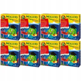 zelki-rybki-malinowe-mollers-omega-3-witamina-d3-a-tran-288-szt-dla-dzieci