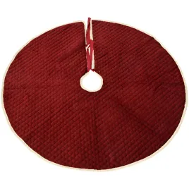 dywanik-pod-choinke-pikowana-czerwona-mata-100cm-okragly-na-prezenty