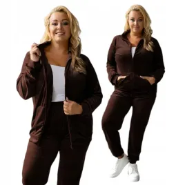 polski-komplet-dres-welurowy-na-suwak-plus-size-rozmiar-44-46-czekoladowy