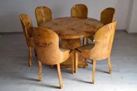 polski-stol-art-deco-6-krzesel-okragly-rodzinny-meble-salon-jadalnia