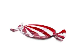 patera-dekoracyjna-szklana-czerwony-cukierek-25x20x95cm