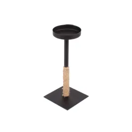 swiecznik-metalowy-na-nozce-225-cm-czarny-z-jutowym-sznurkiem
