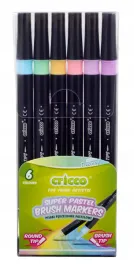 pisaki-pedzelkowe-pastelowe-brush-cricco-flamastry-dwustronne-6-kolorow