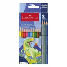 kredki-olowkowe-grip-2001-dinozaury-13-kolorow-naklejki-faber-castell